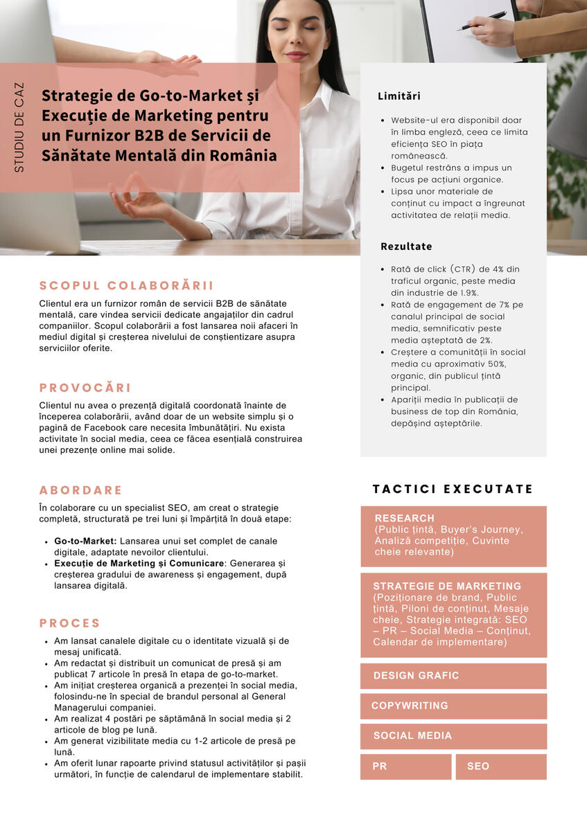 Studiu de Caz - Servicii de Marketing - Romania