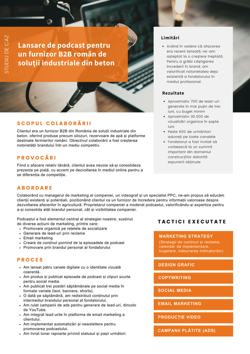 Studiu de Caz - Servicii de Marketing - Romania