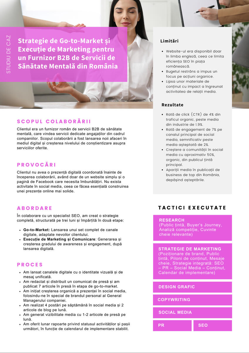 Studiu de Caz - Servicii de Marketing - Romania